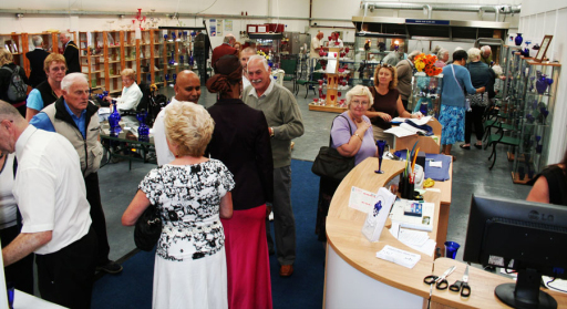 Visitors enjoying the many things to see and do at our Bedminster workshops.
