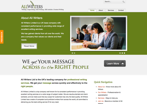 Web Design Sample