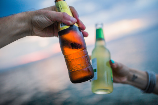 Watch the sunrise with a early morning drink