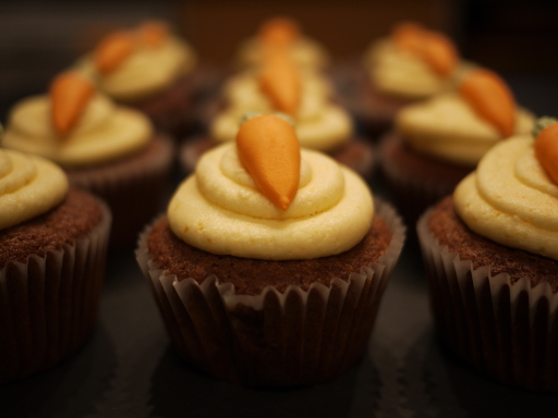 Carrot cakes, cupcakes, Easter, dairy free