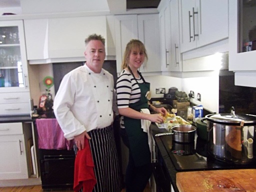 Beginners cookery lessons in your home.