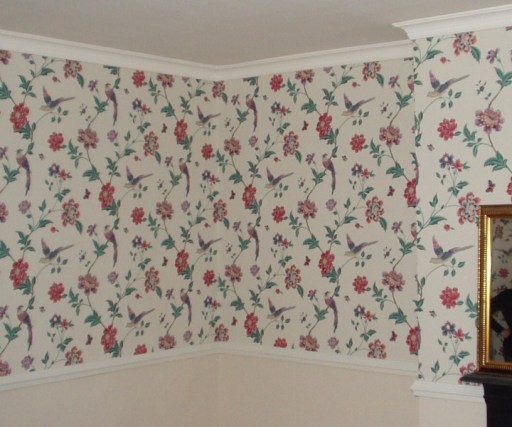 Laura Ashley bird wallpaper
