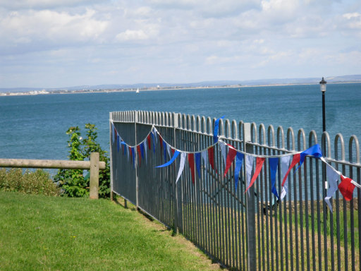 Red white and blue bunting