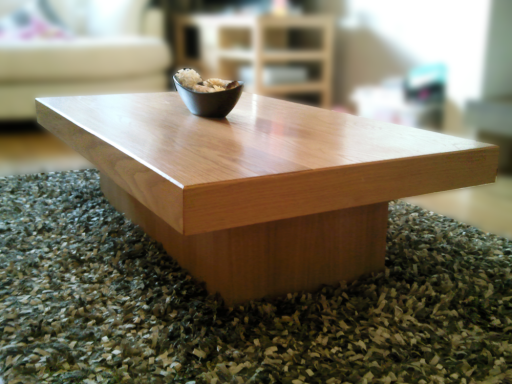 Solid oak coffee table