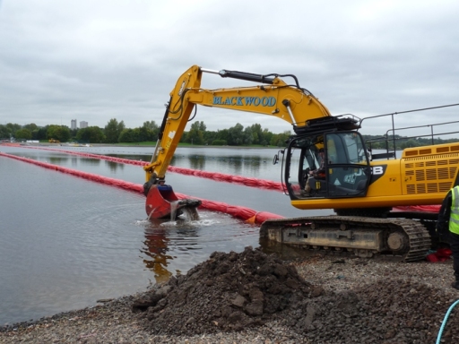 Floating Silt Curtains at 2014 Common Wealth Games site