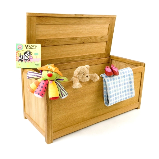 Oak Ottoman / Blanket Box / Toy Box