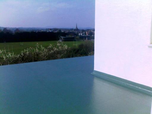 Green Fibreglass Flat Roof Monmouth