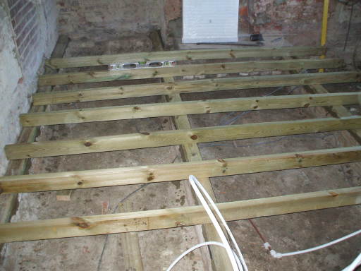 NEW FLOOR JOISTS