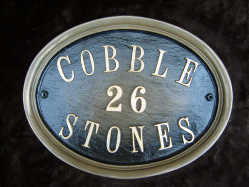 plain house plaque oval