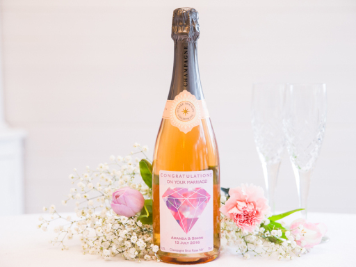 Personalised champagne