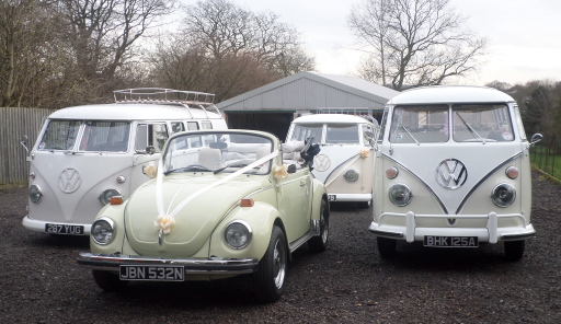 vw splitscreen campervan and beetle wedding car hire