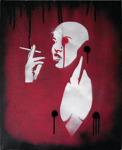 Original canvas wall art / graffiti art for sale from Mr Pilgrim urban artist