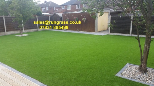 Artificial grass for a garden