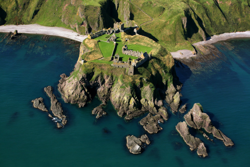 Dunnottar Castle Aerial Photograph