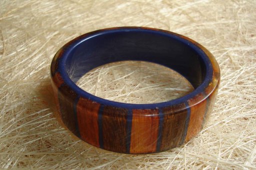Resin and Wood slim Bangle