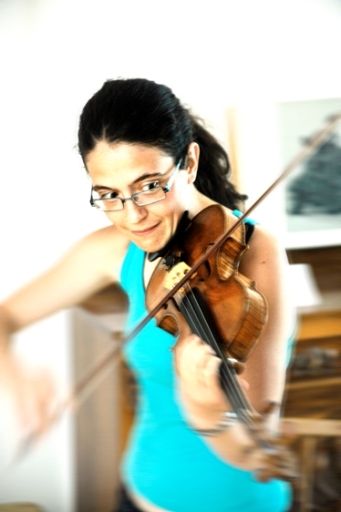 Joanne Atherton, first violin of Rising Bridge Quartet