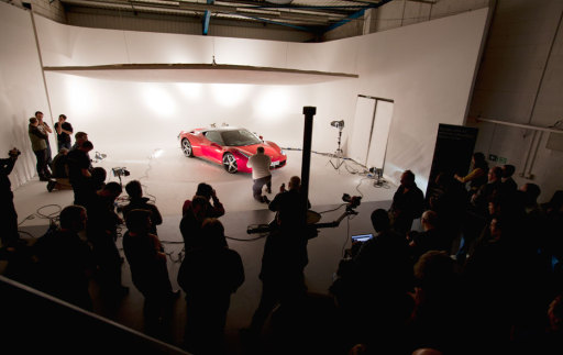 Car photography in the hire2 Drive In Studio