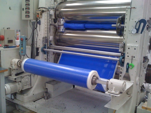Calendared silicone rubber