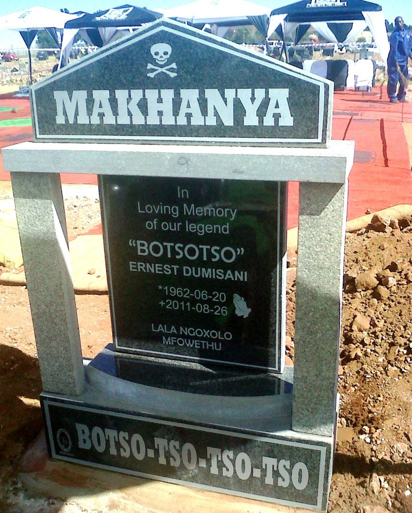 TS Memorials Tombstones Irvin Khoza Centre, Soweto, Gauteng, 1806