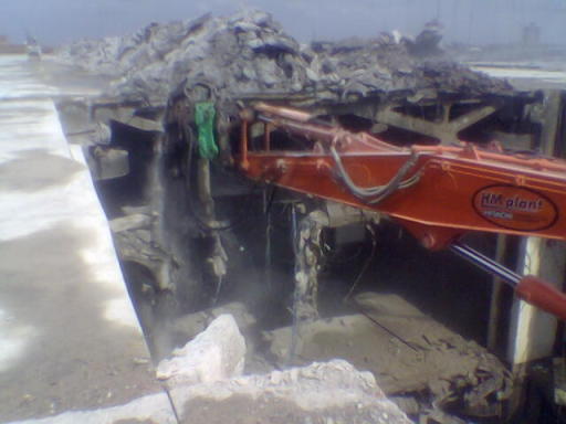 floor saw sever cut of building to allow one to go one to stay.