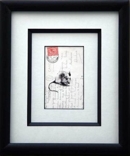 Smaller artworks benefit from bold framing to lead the eye into the image.