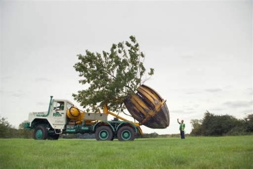 The largest Tree Spade in the UK, (Stocker 8, 2.16 metre diameter).