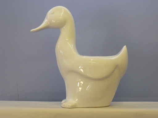 Duck toilet brush holder