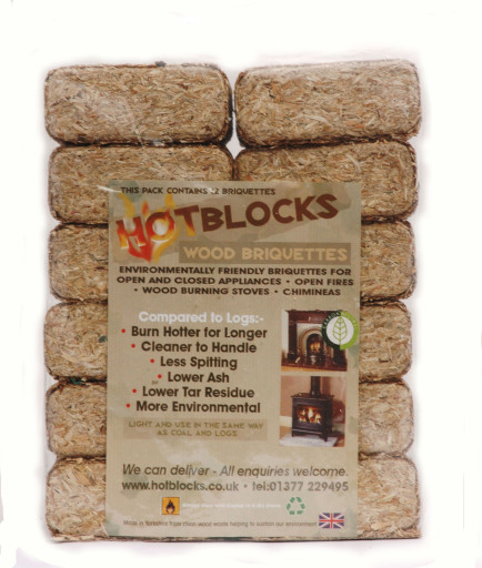 12 pack briquette made in East Yorkshire