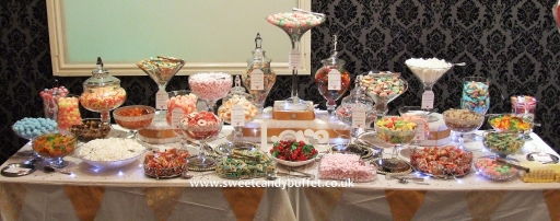 Halal wedding sweets table buffet cart Nottingham