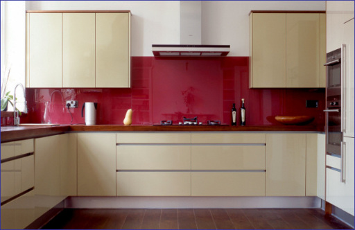 glass splashback