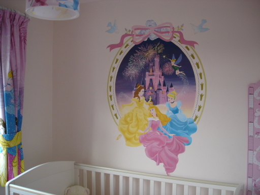 Disney princesses mural