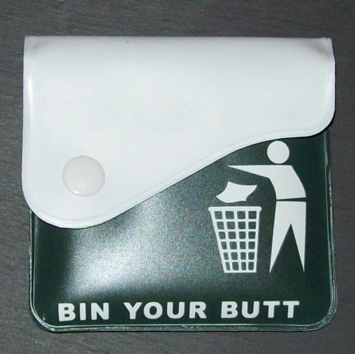 portable ashtray butt pouch ButtIn