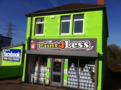 Paint4less shop front