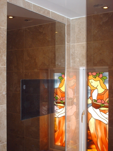 Mirror with built in TV