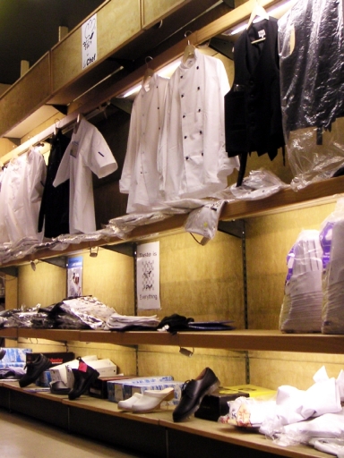 Great selection of chef's clothing and staff uniforms
