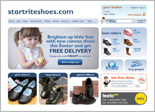 Start-rite Shoes : Magento Ecommerce / Design