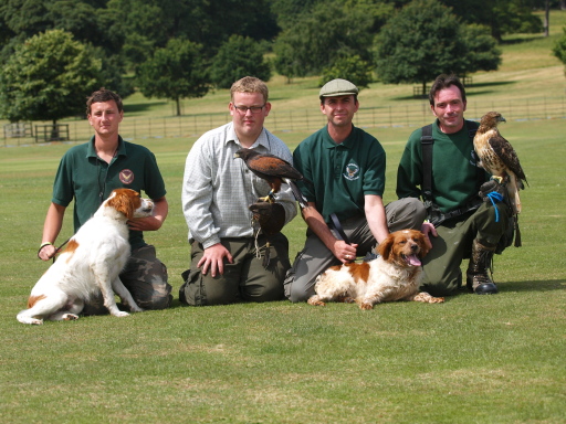 Members of the YHC at the Festival of Falconry