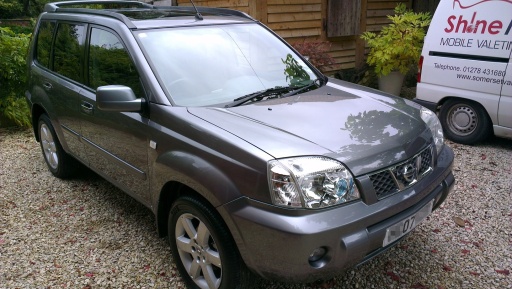 Nissan X-Trail after pre-sale mobile valeting near Martock, Somerset