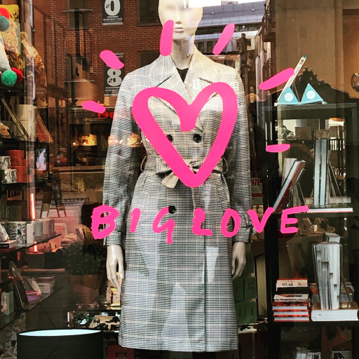 Big Love Logo Kit for shop window display, sticker