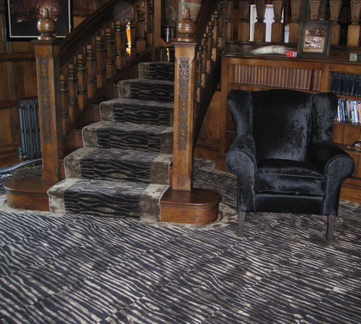 Wool Silk Tiger Carpet