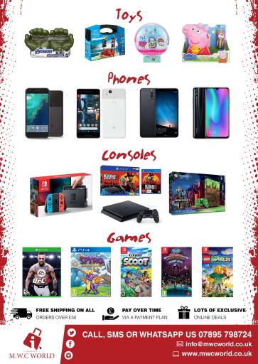 A poster which showcases what products we sell