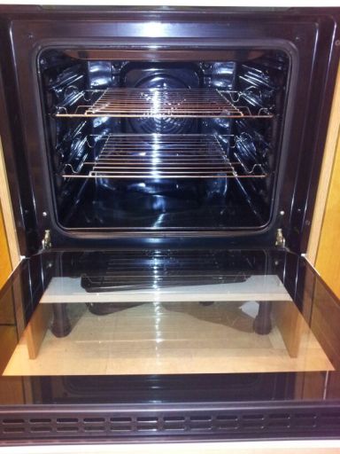 An oven which have recently cleaned