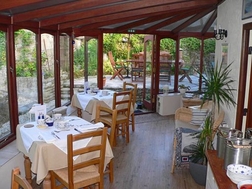 Extensive breakfast menu served in the conservatory