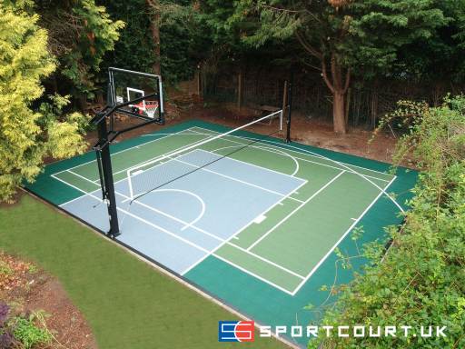 A Sport Court multi game garden court