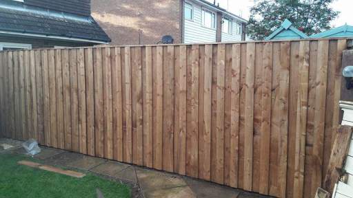 Double boarded fence northallerton