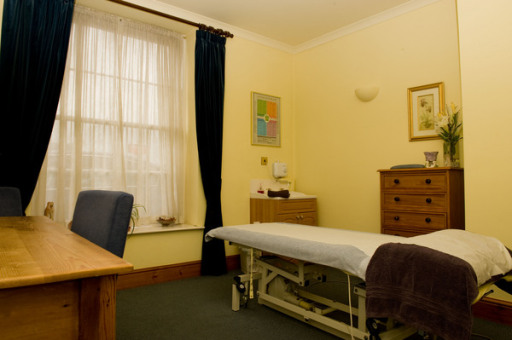 Relaxing and cosy treatment room