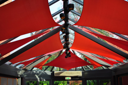 Conservatory shade sails