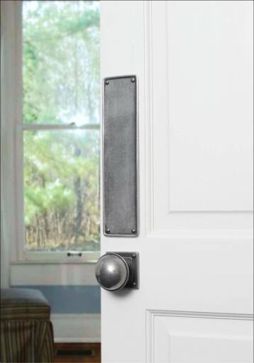 Pewter Door Knob with Fingerplate