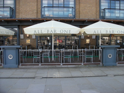 Cafe Screens at All Bar One, Butlers Wharf