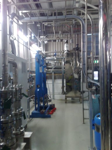 Nestle downstream pipe work to steam vapouriser